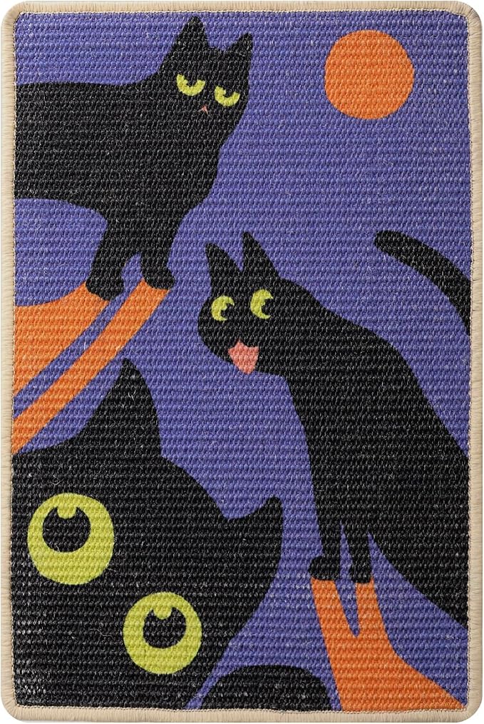 3-in-1 Sisal Cat Scratcher Mat 23.6x15.7'' Protects Carpet Couch & Furniture - Image 9