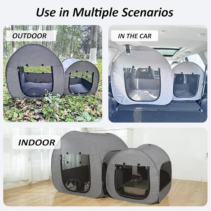 LUCKITTY Portable Cat Playpen, Delivery Room, Postoperative Recovery, House - Image 7
