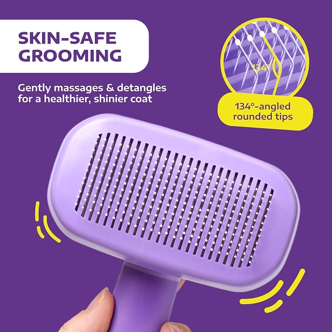 Hertzko Self Cleaning Slicker Brush - Image 7