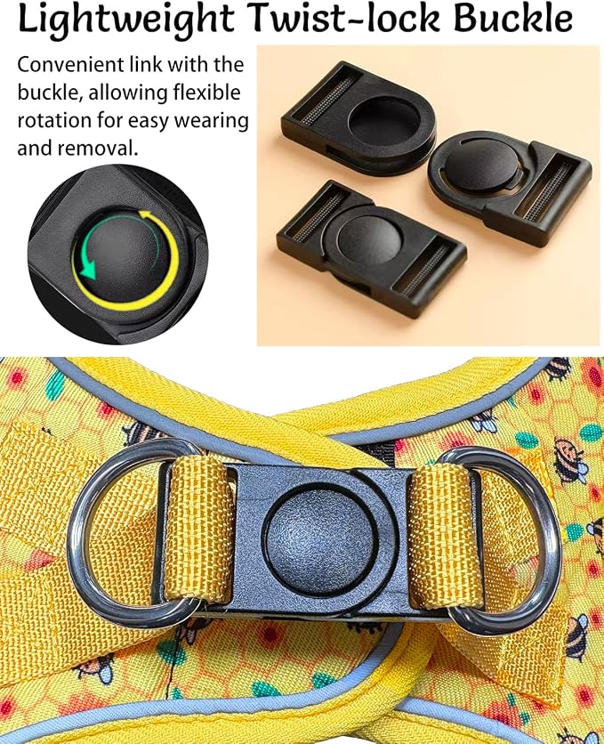 Step in Dog Harness and Leash Set, Reflective Adjustable No Pull Dog Harness - Image 7