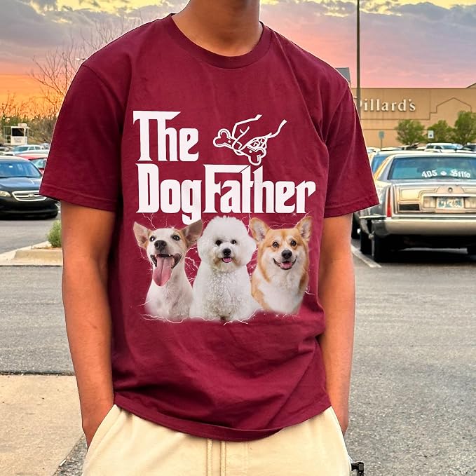 Custom Dad Shirt Personalized Picture T-Shirt - Image 6