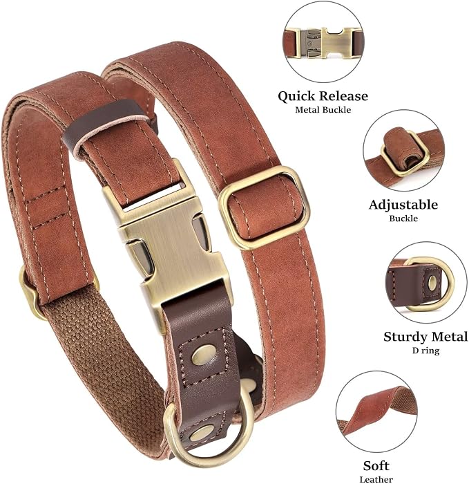 Didog Soft PU Leather Dog Collar - Image 2