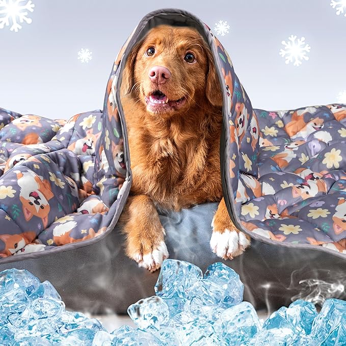 Leekalos Pet Cooling Mat: Dog & Cat Summer Blanket by Leekalos-YourGreatLifeSaver