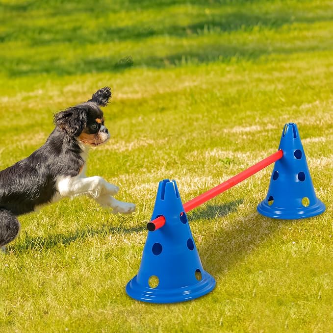 Dog Agility Hurdle Cone Set Dog Agility Course Backyard Set - Image 3