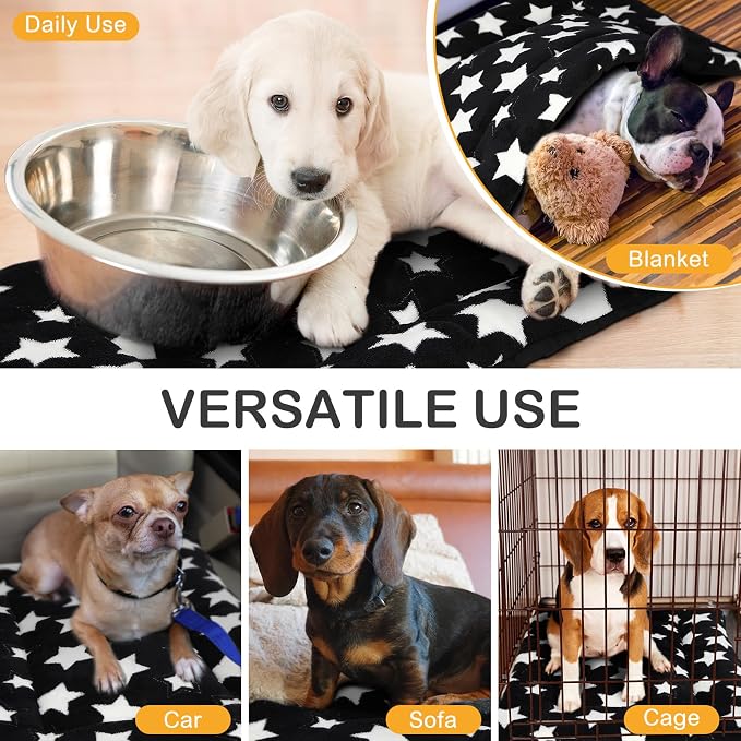 VitalCozy 4 Pcs Dog Crate Pads, Ultra Soft Warm Washable Anti-Slip Kennel Bed - Image 5