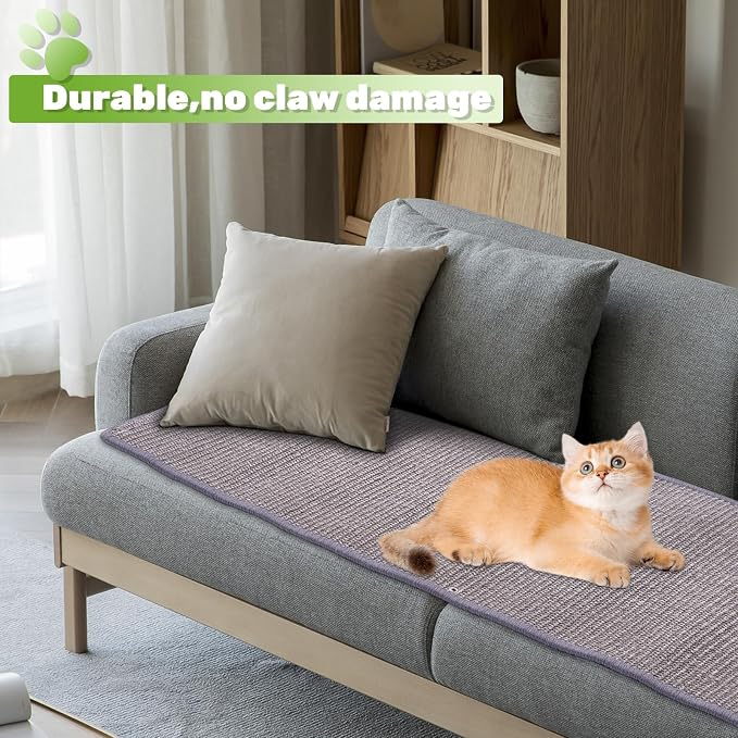 Natural Sisal Cat Scratcher Mat, Wall Scratcher Carpet, Cat Climbing Wall - Image 3