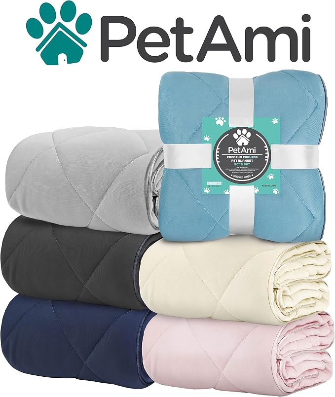PetAmi Premium Cooling Dog Blanket | Lightweight Fluffy Pet Throw Blanket Bed - Image 8