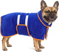 Dog Bathrobe, Super Absorbent for Small to Large Dogs, Dark Blue M by Bienbee