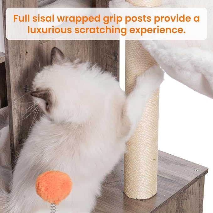 Heybly Cat Tree with Litter Box Enclosure - Image 8