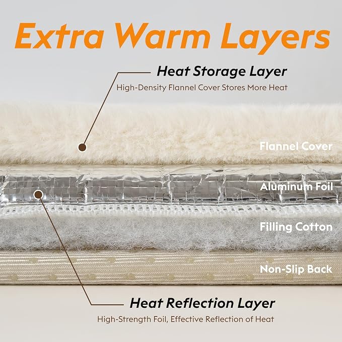 Self Warming Cat Bed, Heating Cat Pad, Extra Soft Flannel Surface, Removable ＆ - Image 3
