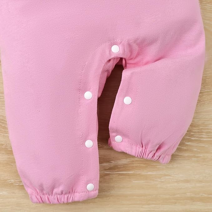 Baby Girl Clothes Newborn Romper Cute Cat Ruffled Long Sleeve Love Fall Winter - Image 6