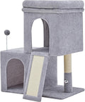 32inch Tall Cat Tree with 2 cat condo by WOOCHPET