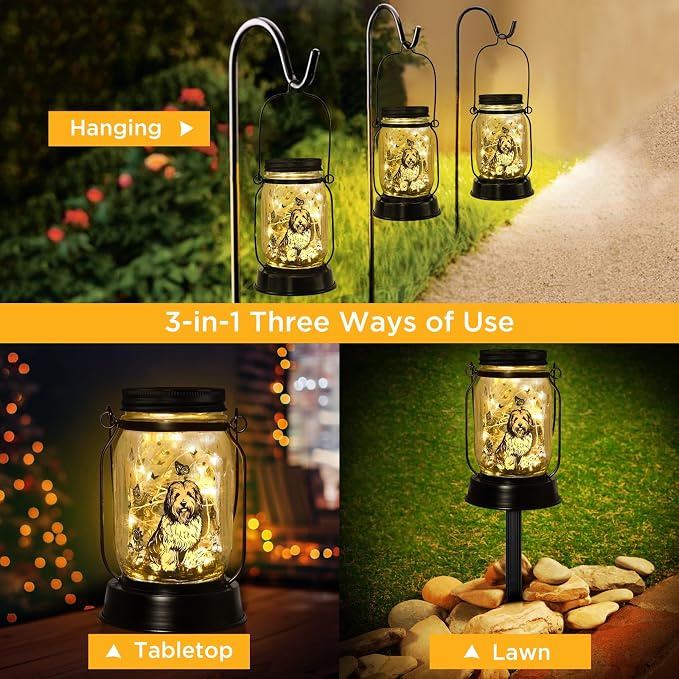 Polish Lowland Sheepdog Gifts for Women/Men, Pet Solar Lanterns Polish Lowland - Image 7