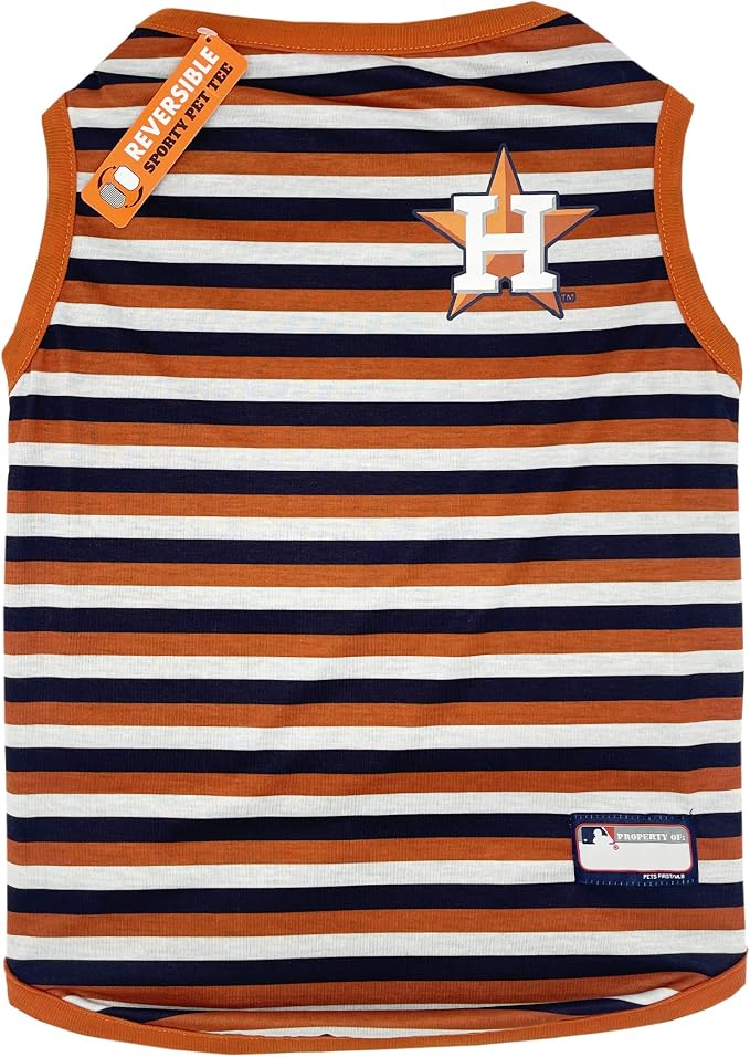 Pets First MLB Houston Astros Reversible T-Shirt, Large - Image 2