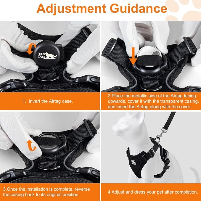 Cat Harness and Leash for Walking, Airtag Cat Harness and Leash Set - Image 7