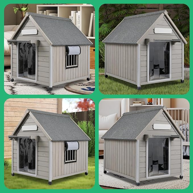 PetsCosset 30.5" L Outdoor Dog House - Image 7