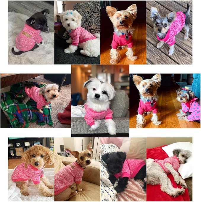 Jecikelon Dog Clothes Dogs Sweater Soft Puppies Clothing Winter Puppy Sweaters - Image 4