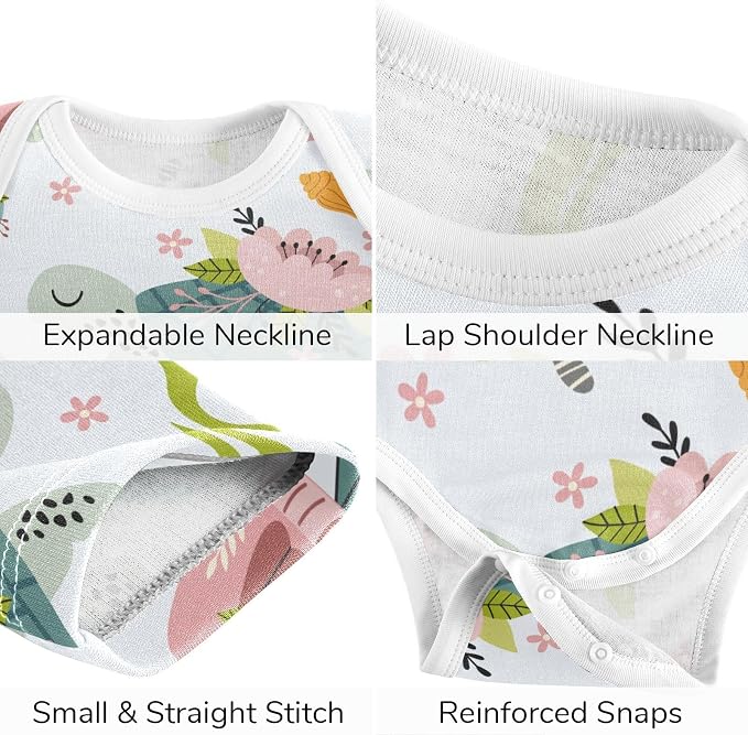 Baby Clothes Set Infant Bodysuits Pants Sets 0-24M - Image 4