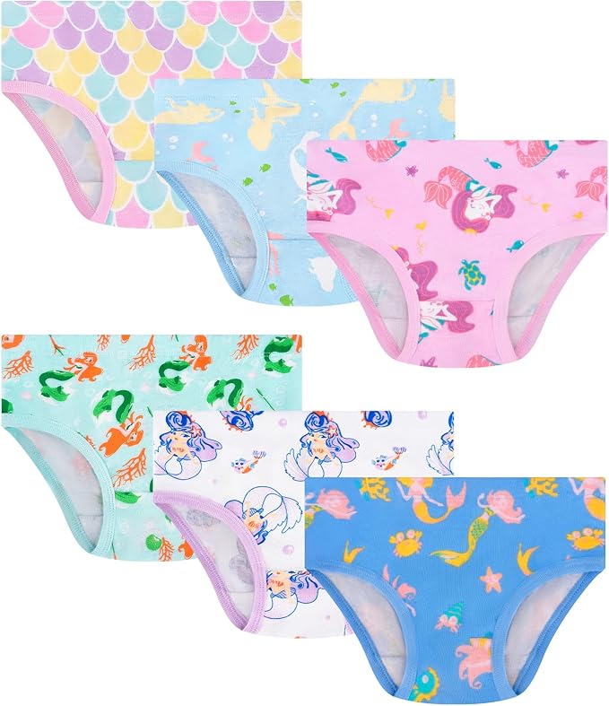 Girls and Toddlers 100% Cotton Underwear Tagless Soft Panties Size 2-3T by JAHSIYI