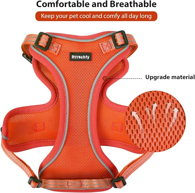 Rttochfy Cat Harness and Leash Set, Adjustable and Reflective Cat Vest - Image 3