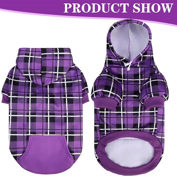 EXPAWLORER Plaid Dog Hoodie - Image 5