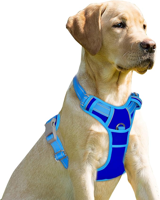 BARKBAY No Pull Dog Harness Front Clip Heavy Duty Reflective Easy Control Handle by BARKBAY