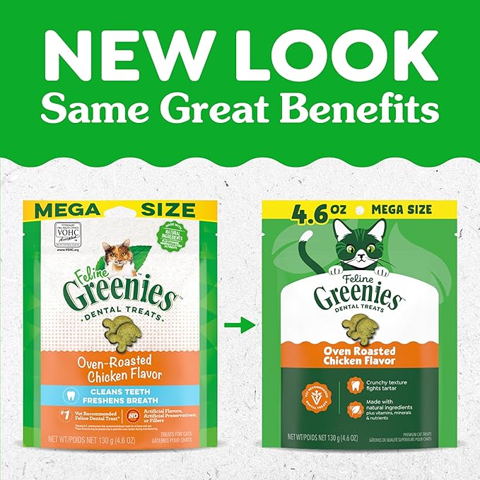 Greenies Cat Treats, Feline Veterinarian-Recommended Adult Natural Dental Cat - Image 10