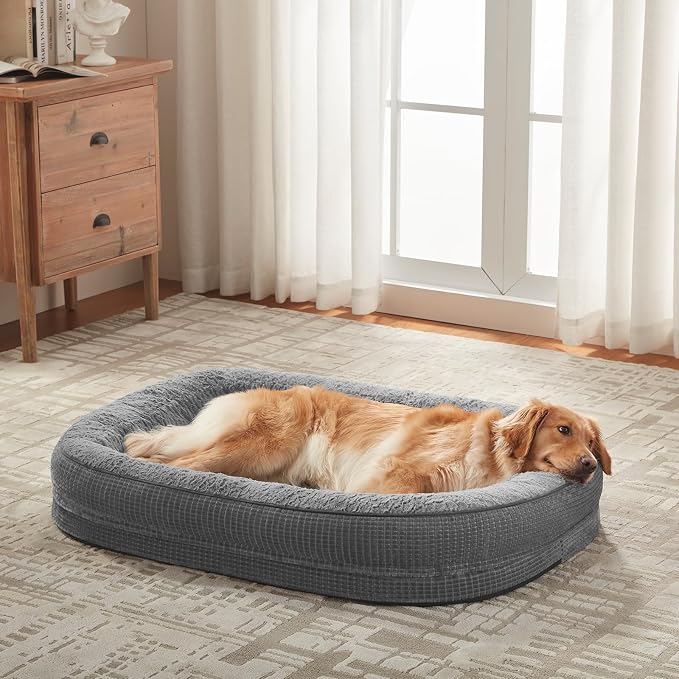 JOEJOY Orthopedic Dog Bed for Medium Dogs, Egg-Crate Memory Foam Pet Bed - Image 7