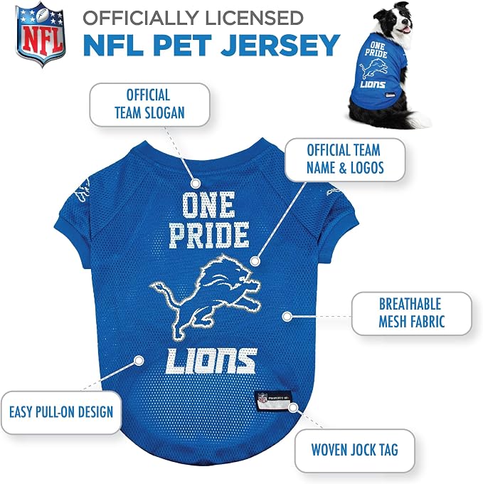 Pets First NFL Detroit Lions Raglan Jersey One Pride - Image 5
