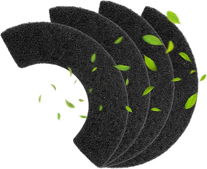 4 Pack 0.5 in Thickness Carbon Filters Compatible by FHTONGE