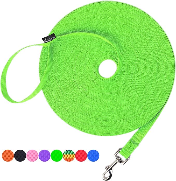 Hi Kiss Dog/Puppy Obedience Recall Training Agility Lead - 15ft 20ft 30ft 50ft by Hi+Kiss