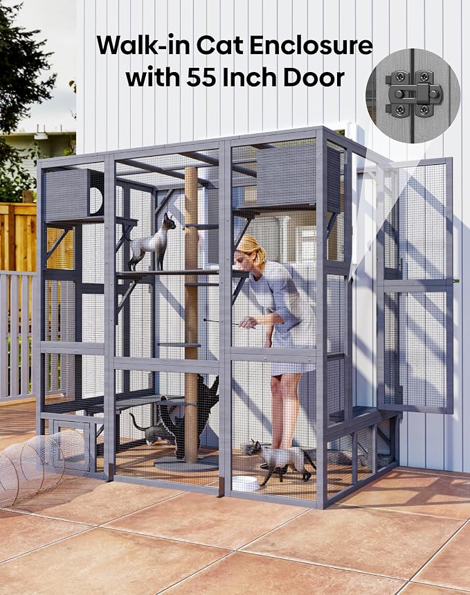 Catio Outdoor Cat Enclosure, Walk-in Large Catio - Image 4