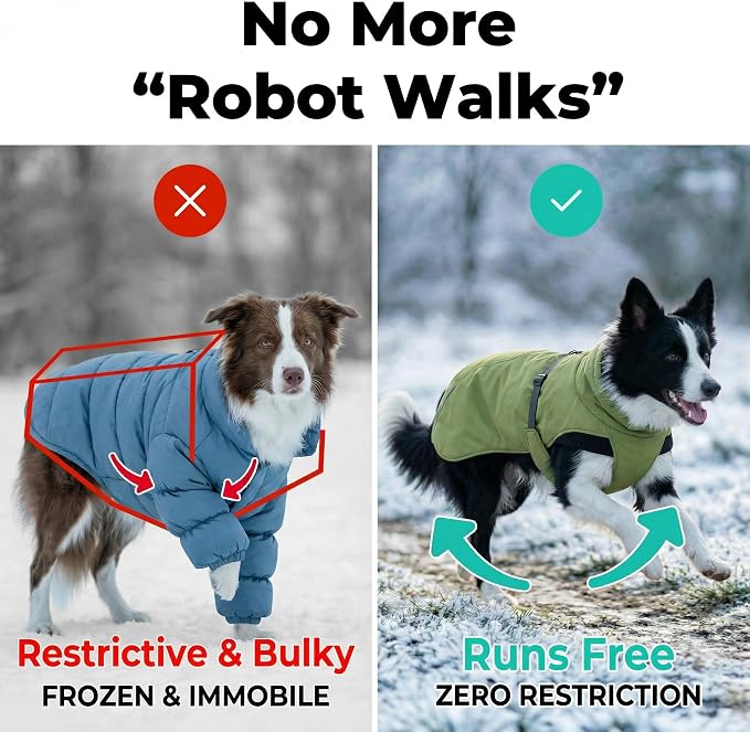 Dog Winter Coat, Warm Puffer Jacket - Image 4