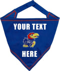 Pets First NCAA Kansas Jayhawks Personalized Tie Around Bandana by PETSFIRST