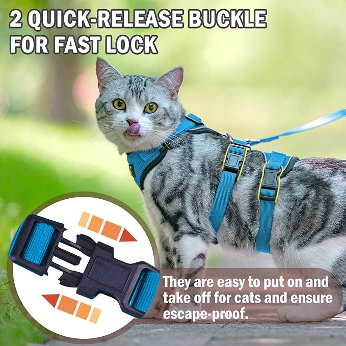 PUPTECK Cat Harness and Leash Set Escape Proof - Image 3