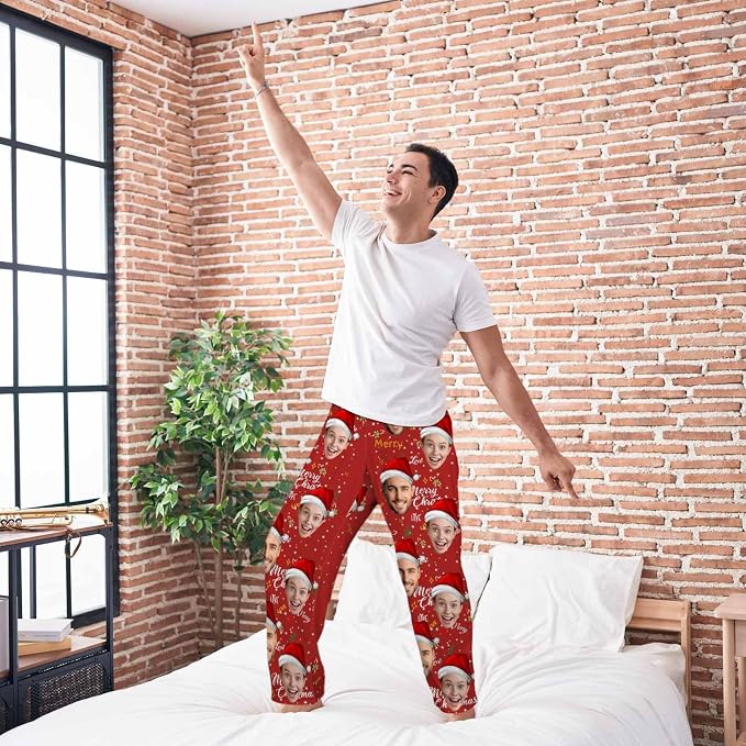 MyPupSocks Customized Face Pajamas Pants Sleep Bottoms - Image 3