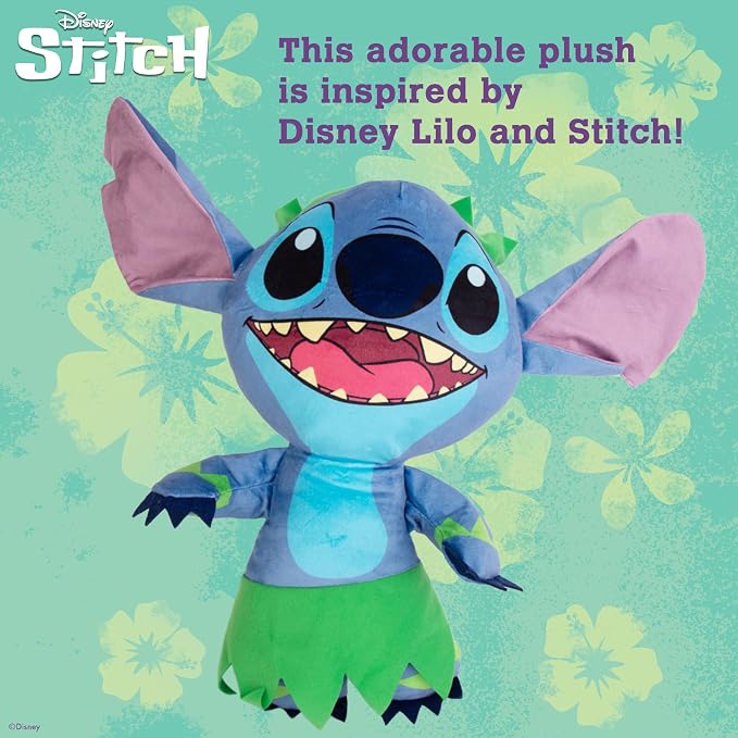 Disney for Pets Lilo and Stitch 18” Jumbo Plush Squeaker Dog Toy, Crinkle & - Image 2