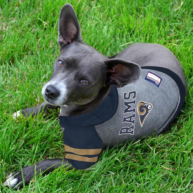 PET Hoodie T-Shirt for Dogs & Cats. NFL Los Angeles Rams Football Licensed Dog - Image 3