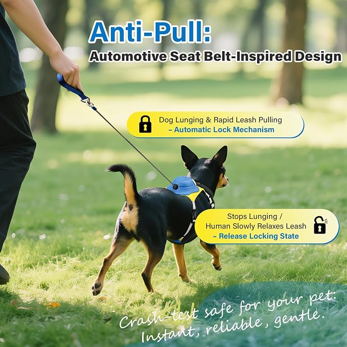 No Pull Dog Harness, 2 in 1 Retractable Harness - Image 6