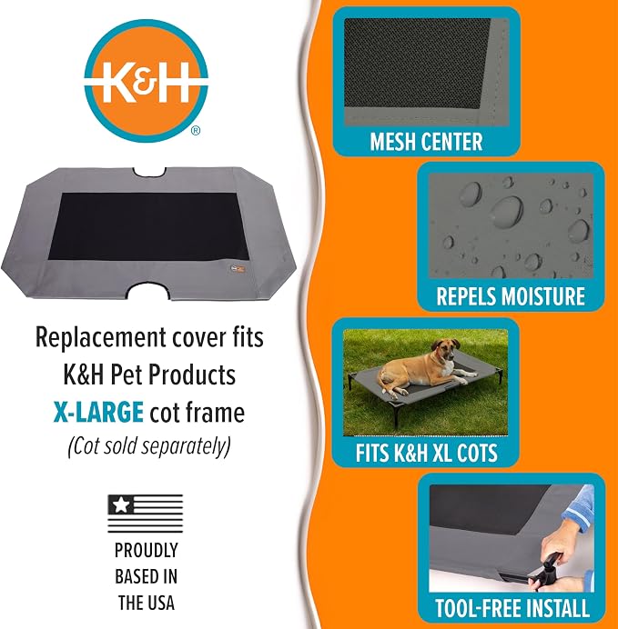 K&H Pet Products Dog Cot Replacement Cover, Designed to fit K&H XL Pet Cots - Image 4