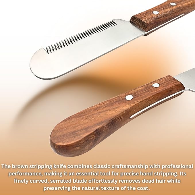 Stripping Carding Knife for Dogs & Cats – Professional Pet Grooming Tool for - Image 5