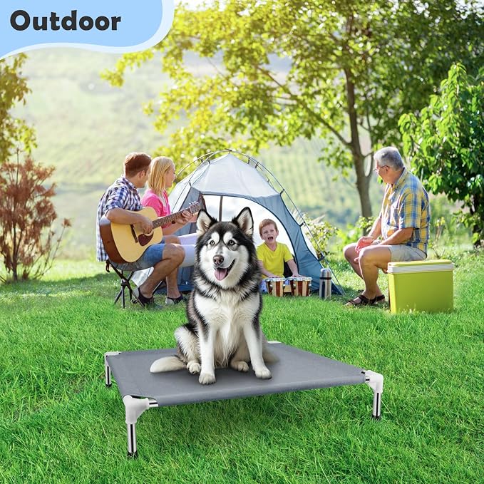 Outdoor Elevated Dog Bed, Dog Cots Beds - Image 6