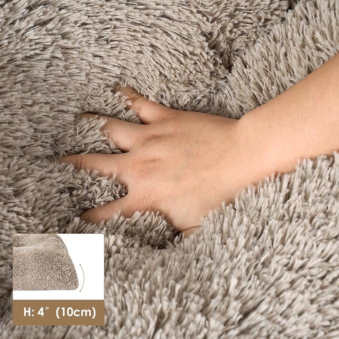EHEYCIGA Fluffy Dog Crate Bed for Extra Large Dogs, Plush Faux Fur Crate Pad - Image 5