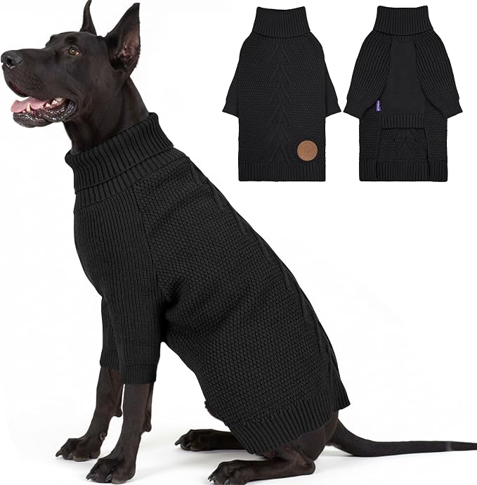 cyeollo 4XL Dog Sweater, Stretchy & Cozy Warm Dog Sweaters by CYEOLLO