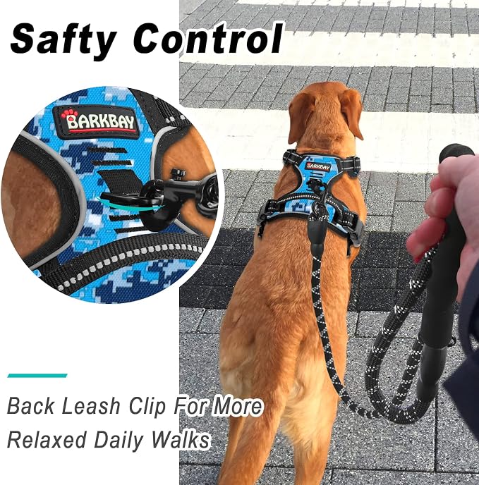 BARKBAY No Pull Dog Harness Large Step in Reflective Dog Harness - Image 6