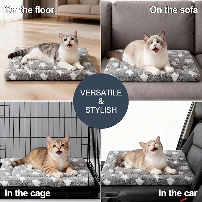 Dog Bed Mat - Soft and Comfortable Dog Kennel Cat Bed, Washable Dog Bed or Cat - Image 7