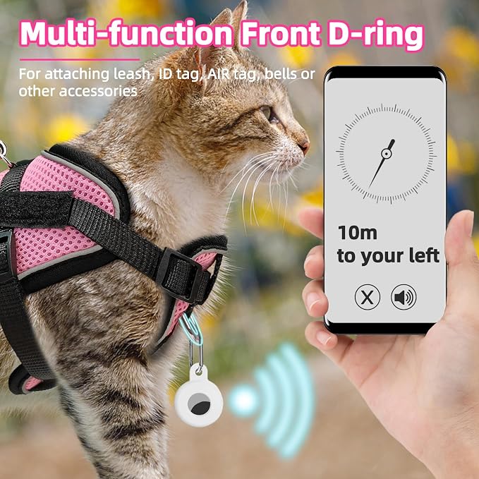 PUPTECK Cat Harness and Leash Set Escape Proof, Adjustable Reflective Kitten - Image 7
