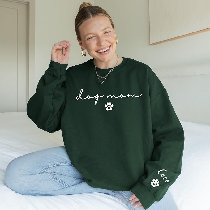 moonloom Dog Mom Sweatshirt, Animal Lover Gift, Custom crewneck - Image 4