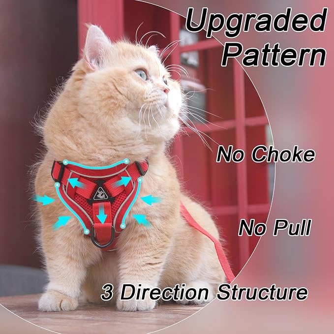 Vest Harness Leash Set for Small Dog Large Cat, Upgraded Escape Proof - Image 4