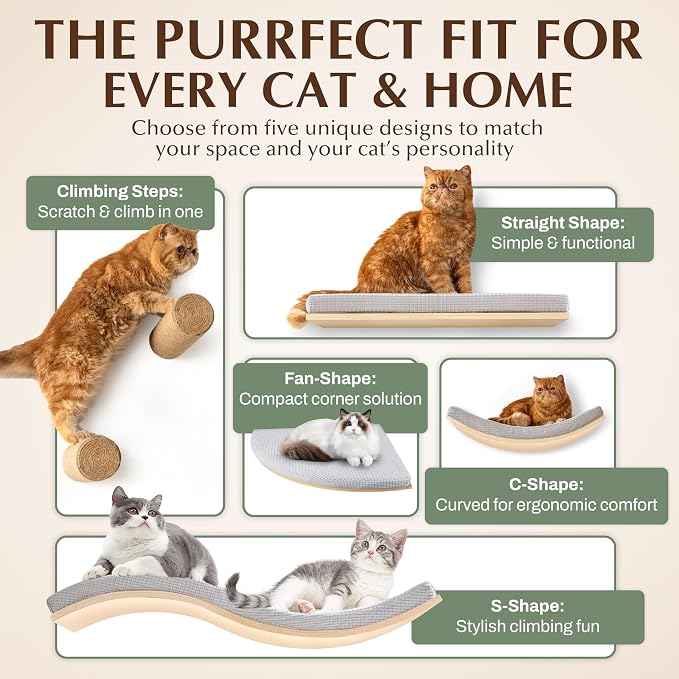 Extra Large 35.4” × 11.6” Stylish Cat Wall Shelves - Image 7